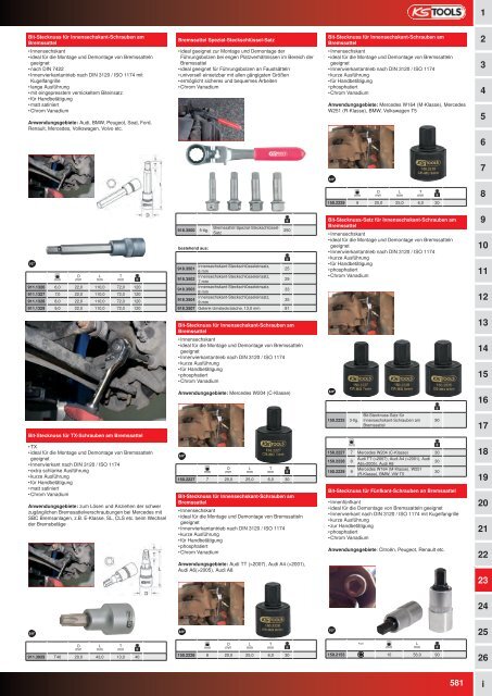 KS-TOOLS Spezialwerkzeuge PKW und Transporter