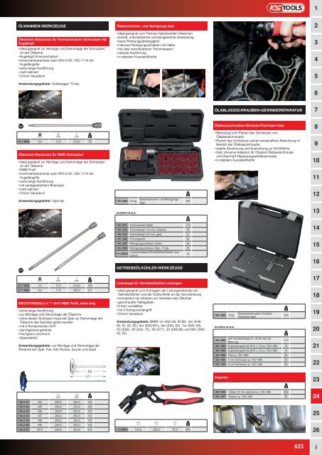 KS-TOOLS Spezialwerkzeuge PKW und Transporter