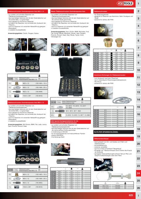 KS-TOOLS Spezialwerkzeuge PKW und Transporter