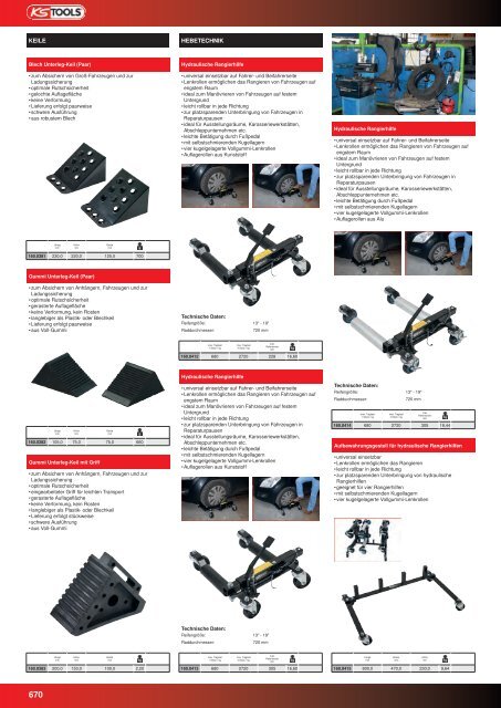 KS-TOOLS Spezialwerkzeuge PKW und Transporter