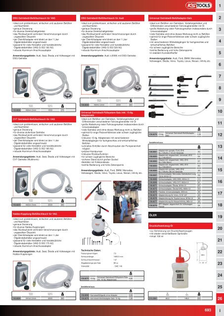 KS-TOOLS Spezialwerkzeuge PKW und Transporter