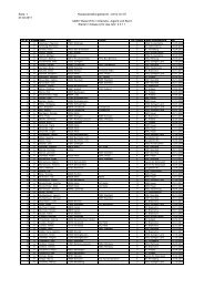 Klasseneinteilung 2011 - NordOM