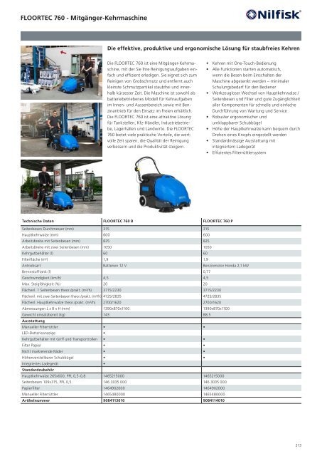 Katalog Nilfisk blue line 2017 - Kenel Flächentechnik