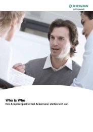 Ihre Ansprechpartner im Technical Service - Ackermann