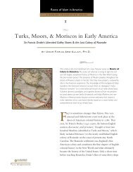 Turks,Moors,& Moriscos in Early America