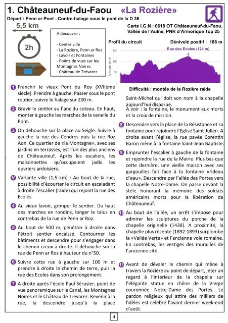 20 randonnées en Haute Cornouaille