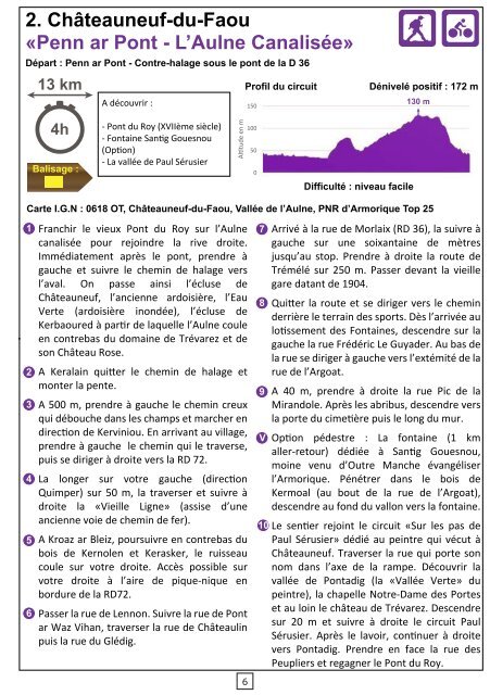 20 randonnées en Haute Cornouaille