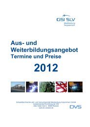 Ausbildungsprogramm - SLV Rostock
