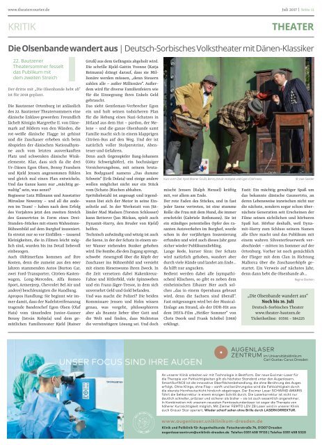 TheaterCourier Juli/August 2017