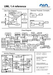 UML 1.4 reference - Orientation in Objects GmbH