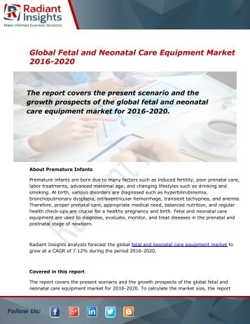 Global Fetal and Neonatal Care Equipment Market 2016-2020