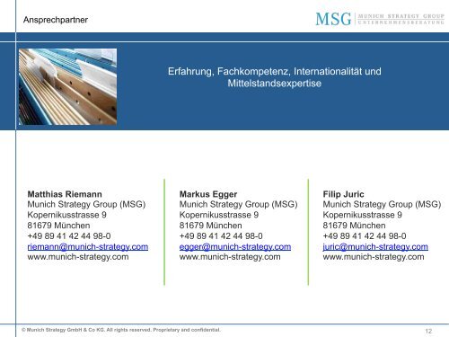 merger & acquisition (m&a) - Munich Strategy Group