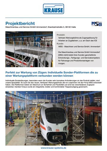 Projektbericht MSG ICE V4.cdr - Krause-Werk GmbH