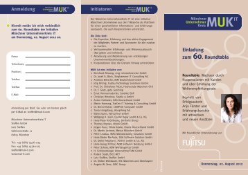 Einladung zum 60. Roundtable - Münchner UnternehmerKreis IT ...