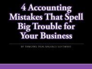 4 Accounting Mistakes That Spell Big Trouble for Your Business