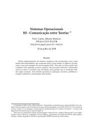 Sistemas Operacionais III - Comunicação entre Tarefas