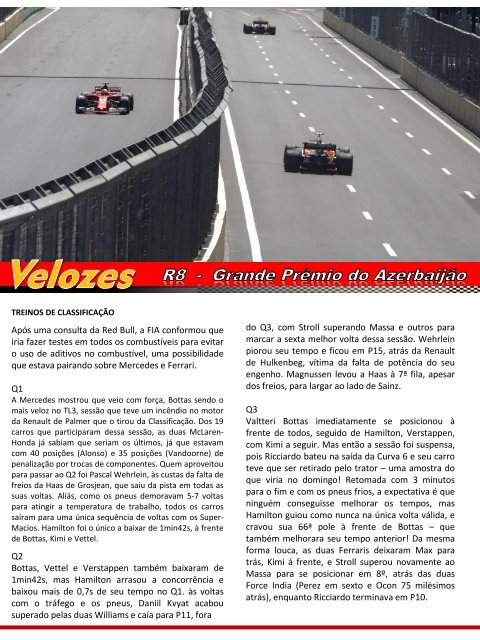 Velozes - R9 / GP da Áustria