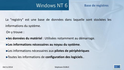 SIO1 SI1-L02 Cours -- Windows NT6