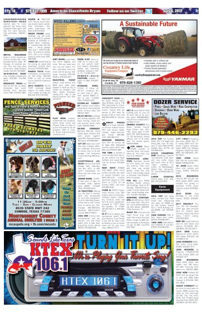 American Classifieds July 7th Edition Bryan/College Station