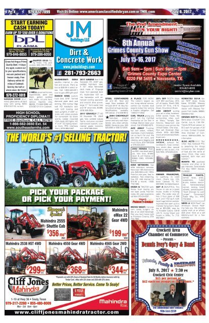 American Classifieds July 7th Edition Bryan/College Station