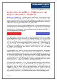 Modular Data Center Market  Global Research and Analysis 2024