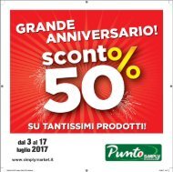 Promozione valida dal 3 al 17 luglio