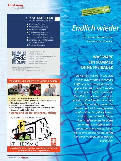 Stadtmag Fürstenau Sommer 2017 fin