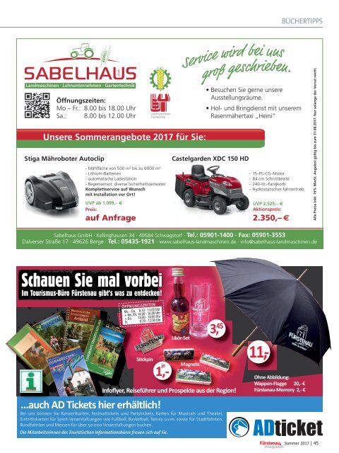 Stadtmag Fürstenau Sommer 2017 fin