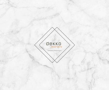 Dekko Interiors - Brochure - White