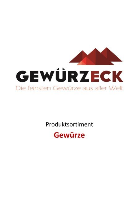 Sortiment Gewürze