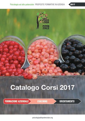 Catalogo CORSI 2017 Pap