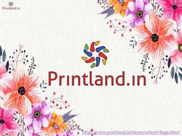 School Bags Online - Buy Personalized School Bags For Kids | PrintLand.in