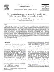 Why the optimal requirement for Vitamin D - Direct-MS