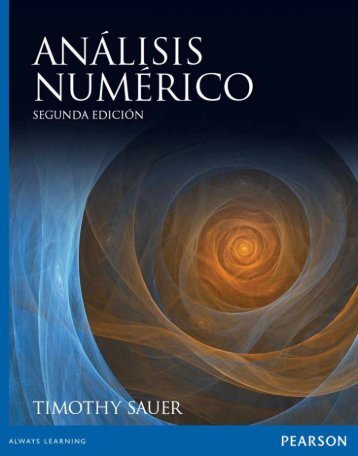 Análisis numérico,  Timothy Sauer