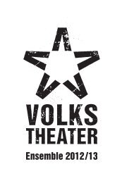 Ensemble 2012 /13 - Volkstheater