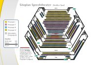 Sitzplan Sprechtheater · Großer Saal - Stadthalle Balingen