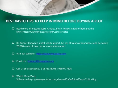BEST VASTU TIPS TO KEEP IN MIND BEFORE BUYING A PLOT