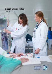 Geschäftsbericht 2016 - Spitalzentrum Biel