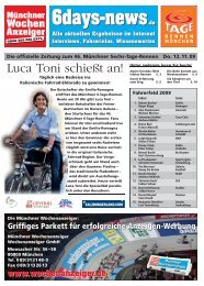6days-news.de - Tag 1 - 6 Tage Rennen München ...