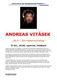 ANDREAS VITÁSEK - Zentrum Feldbach