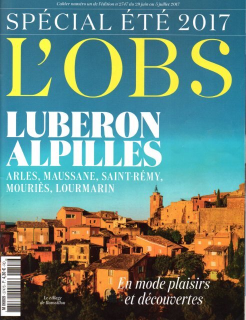 LE NOUVEL OBS spécial été 2017