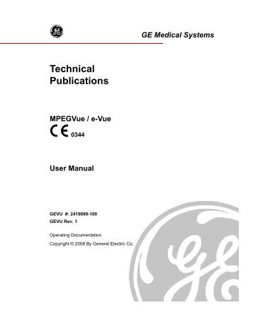MPEGVue/e-Vue User Manual - BCF Technology