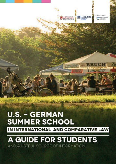 Welcome Broschuere U.S.-German Summer Law School 2017