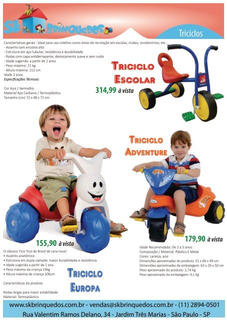 Catalogo SK Brinquedos