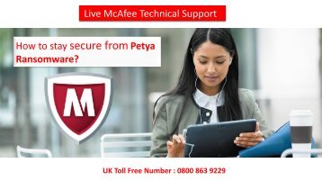 Live Mcafee support UK