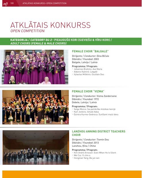 European Choir Games 2017 - Program Book