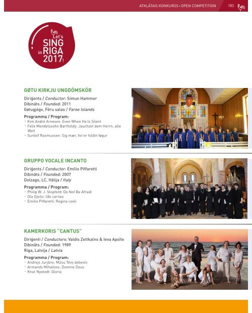 European Choir Games 2017 - Program Book