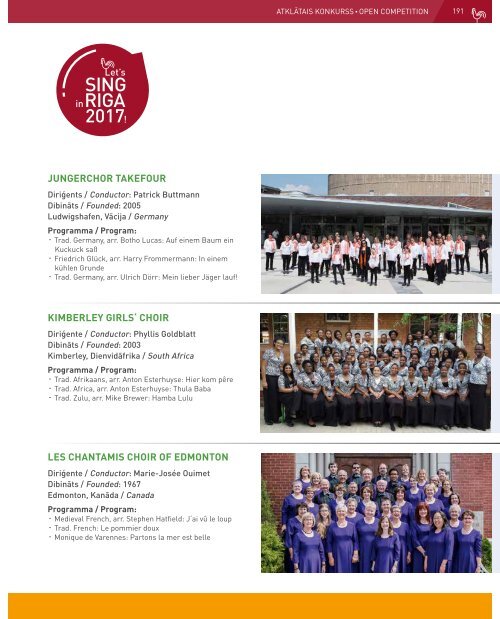 European Choir Games 2017 - Program Book