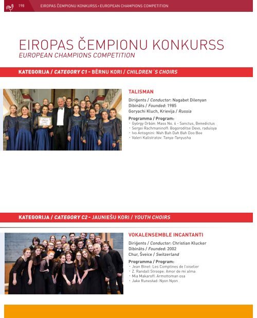 European Choir Games 2017 - Program Book