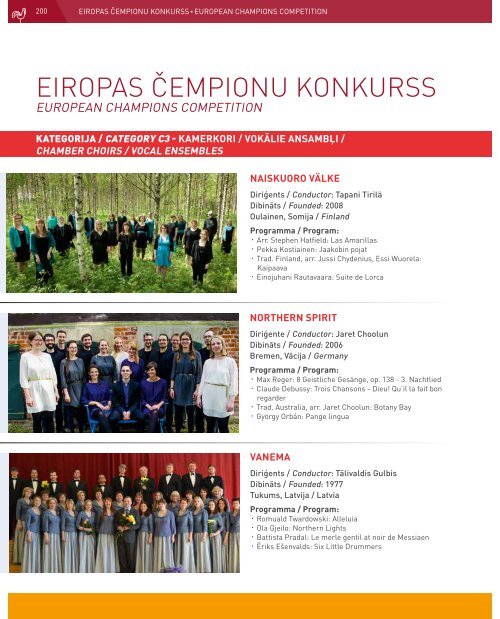 European Choir Games 2017 - Program Book